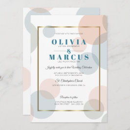 Convite Casamento Moderno Pastel Confetti Pontos