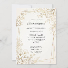 Convite Casamento moderno personalizado