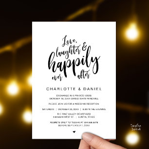 Convite Casamento Moderno Rústico Script Feliz Para Sempre