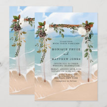 Casamento Moderno Tropical de Beach Floral