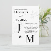 Casamento Monocromático Alemão e Script