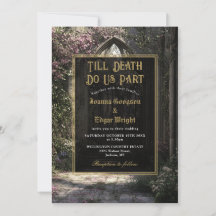 Casamento Monograma Jardim Floral Gótico Até a Mor
