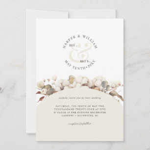 Convite Casamento monograma moderno e monograma