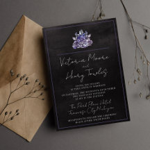 Casamento Moody Purple do Dia das Bruxas Preto Flo