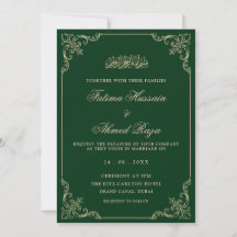 Casamento Muçulmano com Letra Romântica Vintage Gr