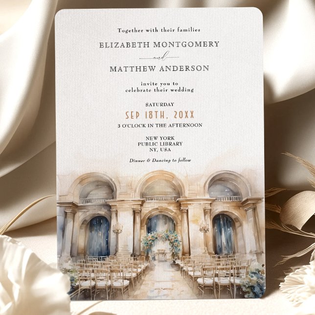 Convite Casamento na Biblioteca Pública de Nova York (Criador carregado)