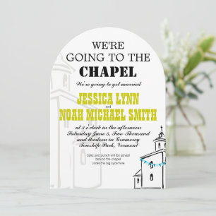Convite Casamento na Capela Vintage Moderno