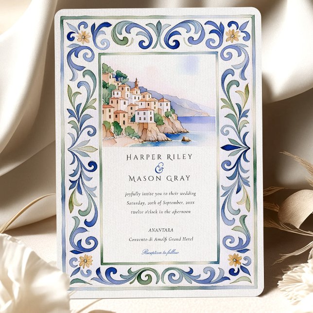 Convite Casamento na Costa Amalfitana (Criador carregado)