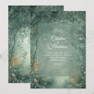 Convite Casamento na Floresta Encantada da Bruxa