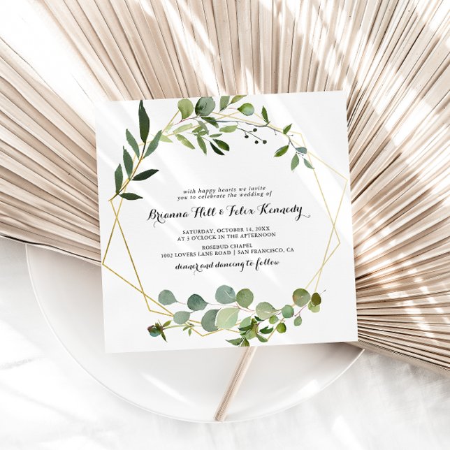 Convite Casamento na Praça Eucalyptus Calliograficamente D (Criador carregado)