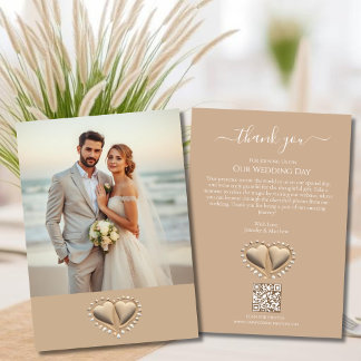 Convite Casamento na Praia Corações de Areia com Foto