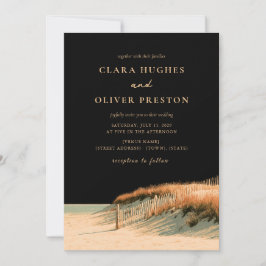 Convite Casamento na Praia Dourada da Duna Bayside de Cape