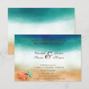 Convite Casamento na Praia Estrela do Mar Casamento