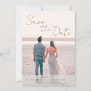 Convite Casamento na Praia Moderno Salve a Data