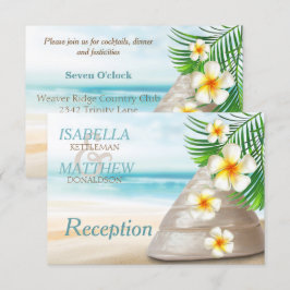 Convite Casamento na Praia para o Sr. e a Sra. | Recepção