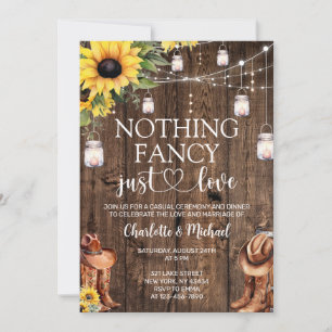 Convite Casamento Nada Chique Apenas Amor Sunflower Wester