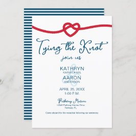 Convite Casamento Náutico Chic do casando