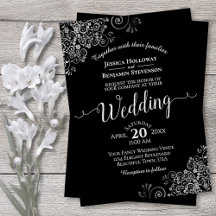 Casamento Negra Elegante De Silver Frills