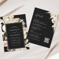 Casamento Negro De Grama De Bóho Protea Pampas