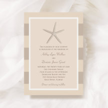 Casamento Neutral de Beige Starfish