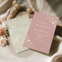Casamento Neutro Floral Rosa Poeira