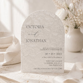 Convite Casamento Neutro Minimalista Elegante