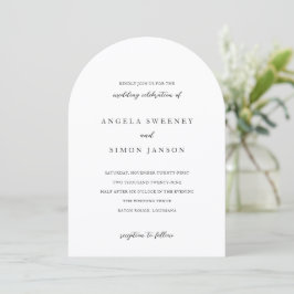 Convite Casamento Neutro Moderno Elegante
