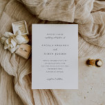 Convite Casamento Neutro Moderno Elegante<br><div class="desc">Este design faz parte de um conjunto de convites de casamento atemporais que apresentam uma tipografia delicada e um layout minimalista e limpo. Sua estética neutra e moderna lhe dá um toque refinado e sofisticado,  permitindo que combine perfeitamente com paletas de cores de casamento suaves e ousadas.</div>