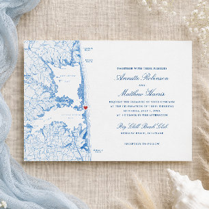 Convite Casamento no Bethany Beach Big Chill Beach Club