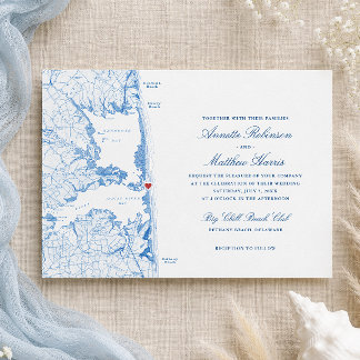 Convite Casamento no Bethany Beach Big Chill Beach Club