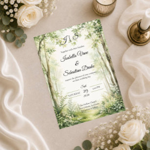 Convite Casamento no Caminho da Floresta
