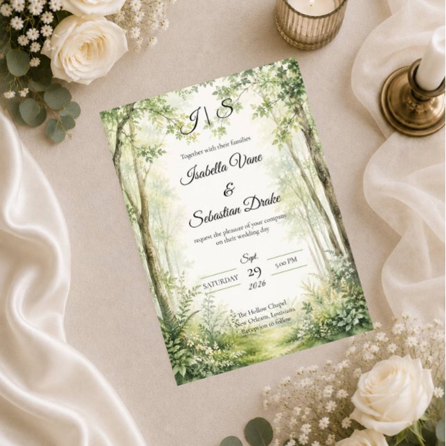 Convite Casamento no Caminho da Floresta (Criador carregado)