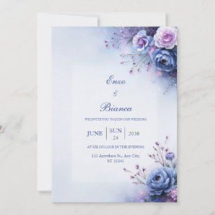 Convite Casamento no Canto da Periwinkle