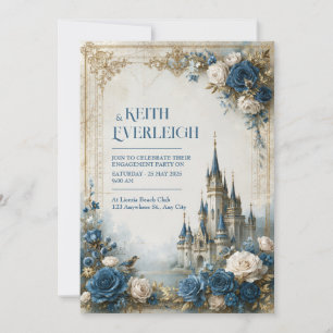 Convite Casamento no Castelo da Rosa Azul