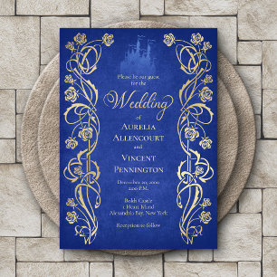 Convite Casamento no Castelo da Rosa Encantada