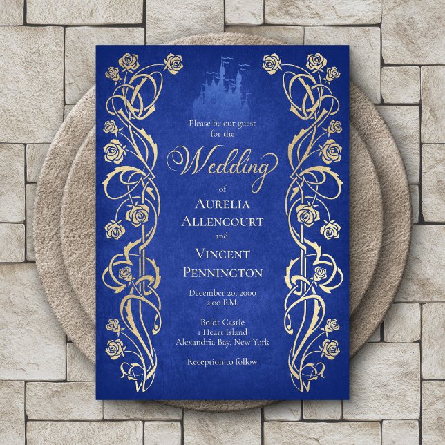 Convite Casamento no Castelo da Rosa Encantada (Criador carregado)