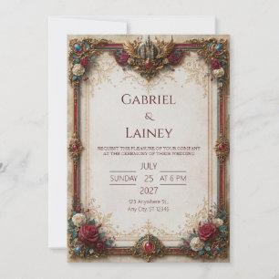 Convite Casamento no Castelo Ruby Rose