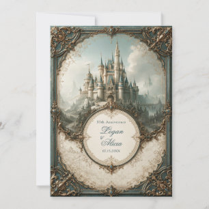 Convite Casamento no Castelo Teal Spire