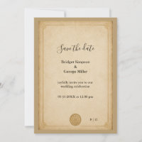 Casamento Nó Celta Pergaminho Minimalista Medieval