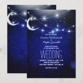 Convite Casamento no Céu Noturno | Luzes de Corda