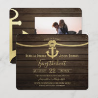 Casamento Nó de Navio Náutico e Âncora