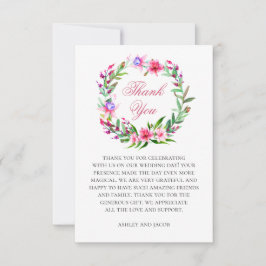 Convite Casamento no destino. Agradecimento floral tropica