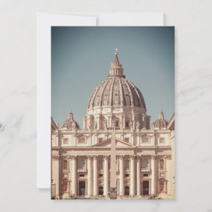 Convite casamento no destino da basílica do Vaticano Roma 