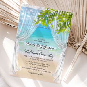 Convite Casamento no Destino de Praia