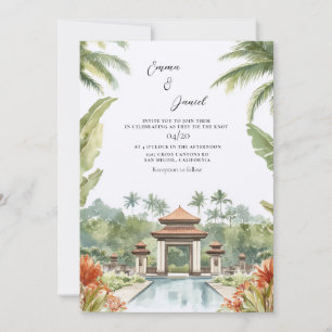 Convite Casamento no Destino Paisagem de Bali
