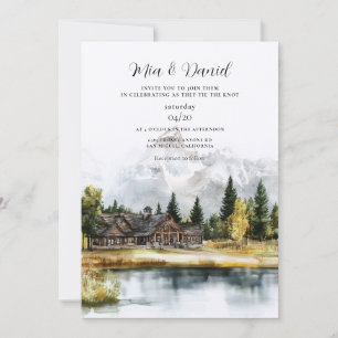 Convite Casamento no Destino Parque Nacional Grand Teton