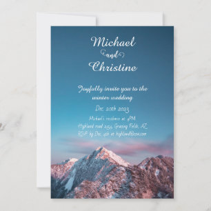 Convite Casamento no inverno
