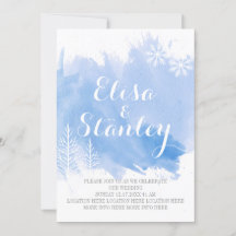 Casamento no inverno azul claro com cor aquosa mod