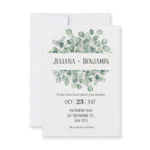 Casamento no inverno Floral Verde Claro