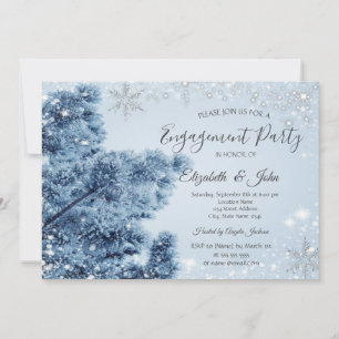Convite Casamento no Inverno Mágico, Neve, Flocos de Neve